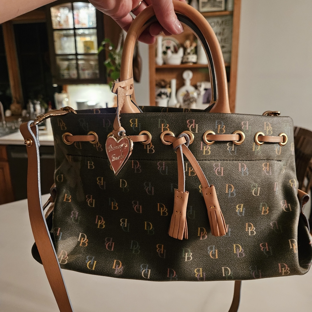 Dooney & Bourke Multicolor Monogram Satchel
